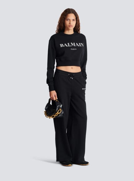 Printed Balmain crew-neck sweatshirt