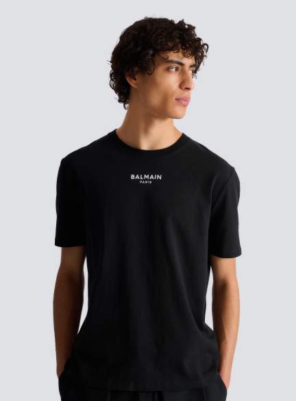Embroidered Balmain Paris T-shirt