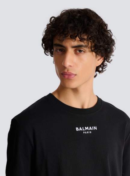 Embroidered Balmain Paris T-shirt