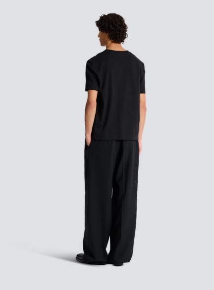 Embroidered Balmain Paris T-shirt