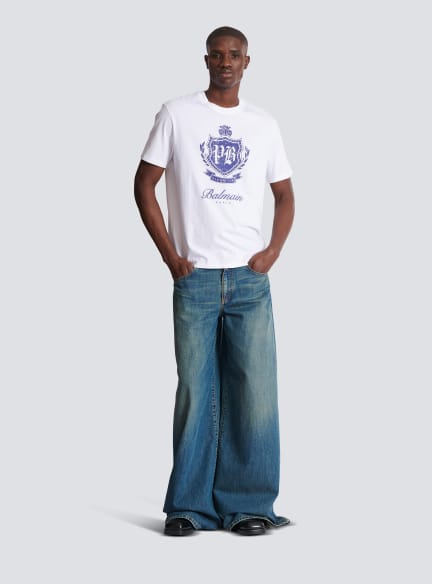 Short-sleeved T-shirt with College Emblem print