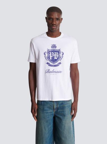 Short-sleeved T-shirt with College Emblem print