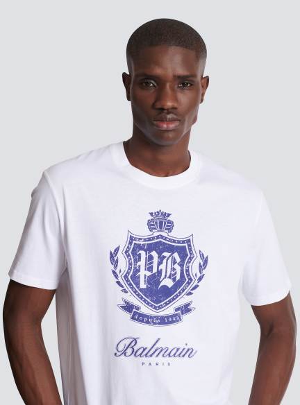 Short-sleeved T-shirt with College Emblem print