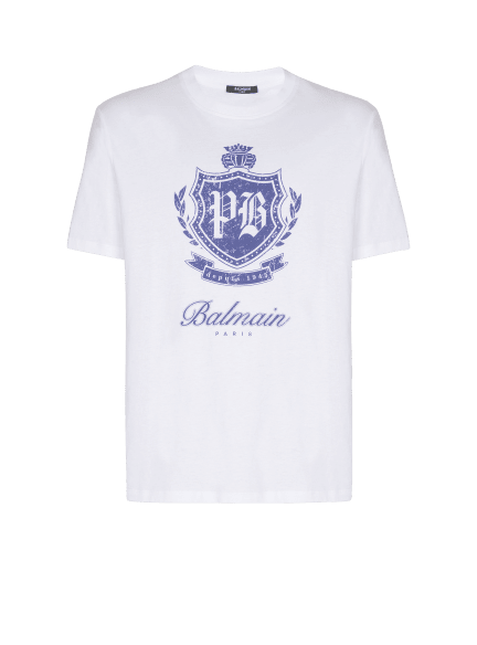 Short-sleeved T-shirt with College Emblem print