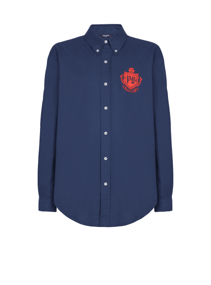 College Emblem shirt in Oxford cotton