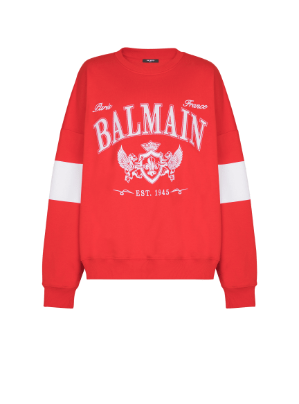 Boxy Balmain College sweatshirt