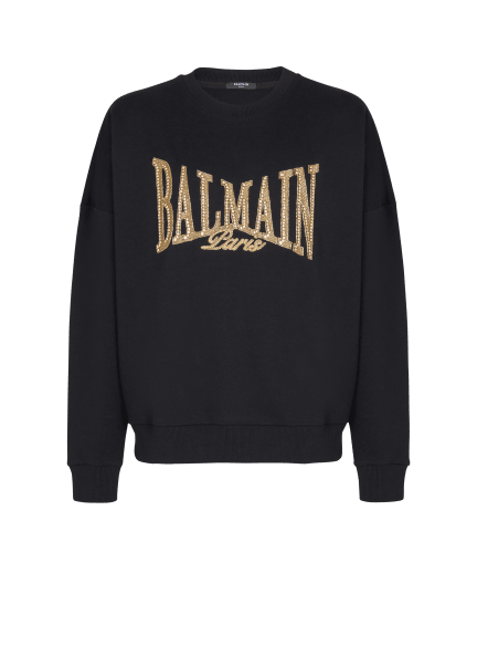 Embroidered Balmain College sweatshirt