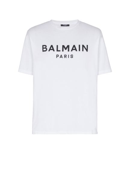 T-shirt with Balmain Paris print