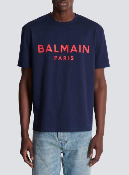 T-shirt with Balmain Paris print
