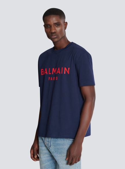 T-shirt with Balmain Paris print