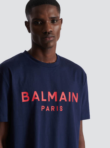 T-shirt with Balmain Paris print