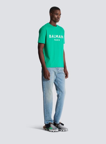 T-shirt with Balmain Paris print