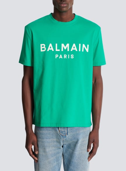 T-shirt with Balmain Paris print