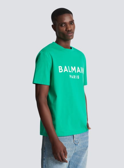 T-shirt with Balmain Paris print