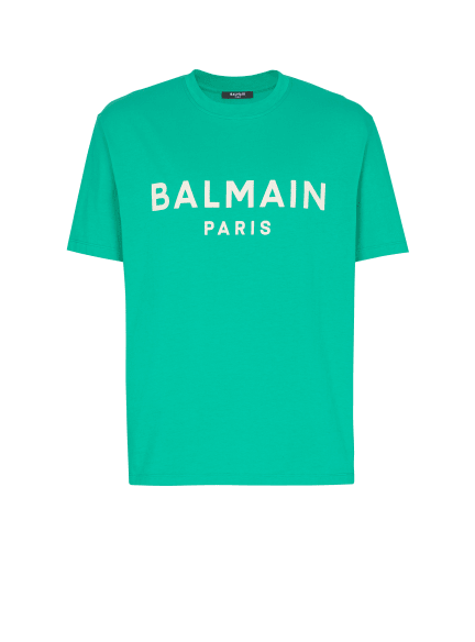 T-Shirt mit Balmain Paris-Print
