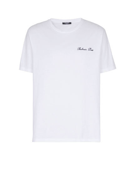 Embroidered Balmain Signature T-shirt