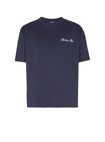 Embroidered Balmain Signature T-shirt