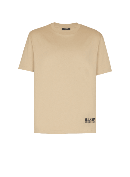 T-Shirt mit Small Balmain Stamp-Print