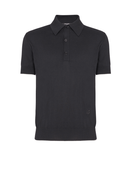 Small Pb Logo Cotton/Silk Knit Polo