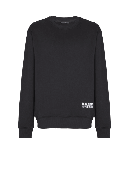 Small Balmain Stamp printed sweatshirt