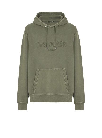 Vintage Balmain embroidered hoodie