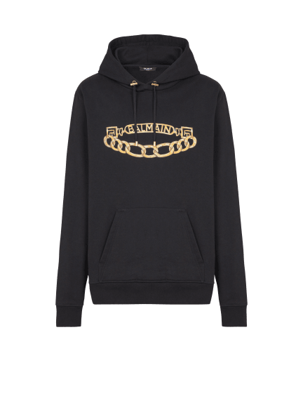 Balmain Chain Logo Hoodie