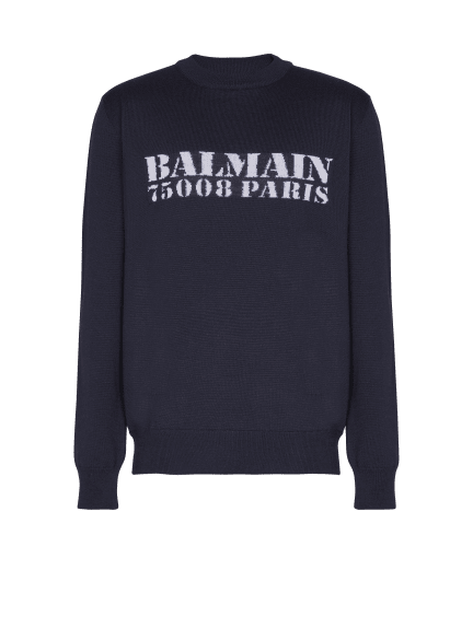 Balmain Stamp 美利奴羊毛针织衫