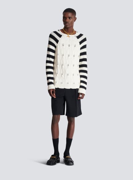 Cable knit jumper