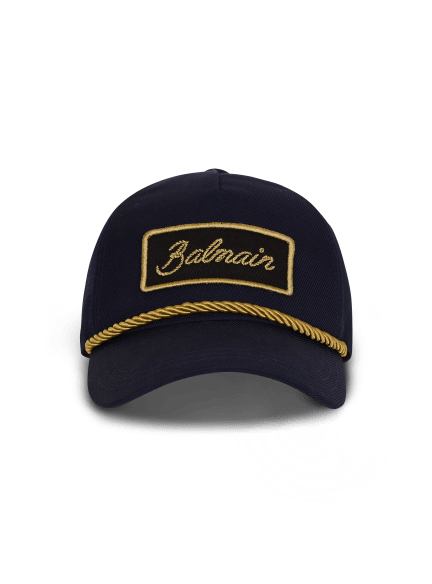 Cotton cap with cord
