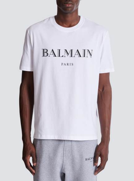 T-shirt with Balmain print
