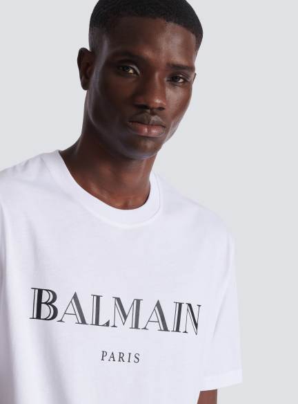 T-shirt with Balmain print