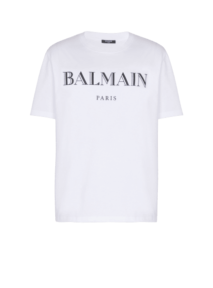 T-shirt with Balmain print