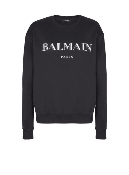 Sweatshirt mit Balmain-Print