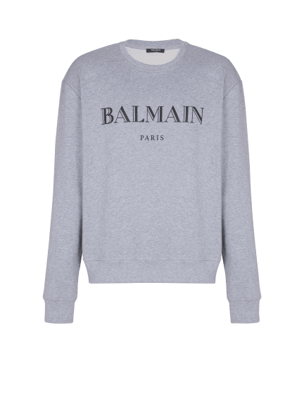 Sweatshirt mit Balmain-Print