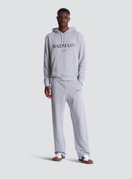 Balmain printed hoodie
