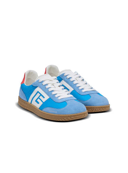 Balmain Swan trainers in leather, suede and nylon