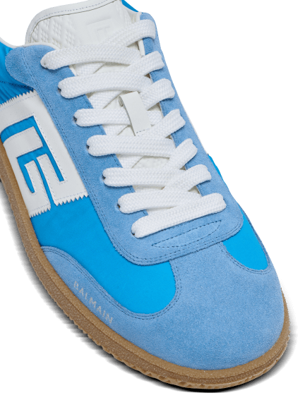 Balmain Swan trainers in leather, suede and nylon