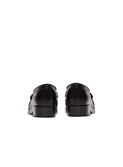 Sync glazed leather loafers