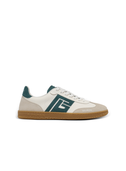 Sneakers Balmain Swan aus Wildleder und Glattleder