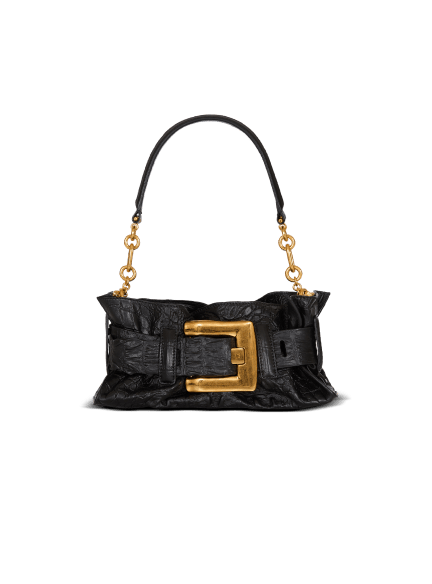 Mini Anthem bag in embossed crocodile-print calfskin