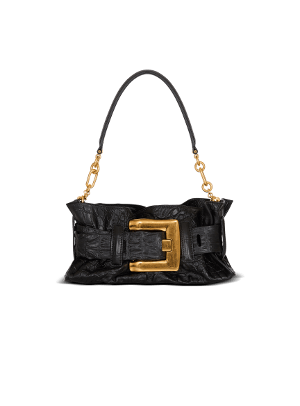 Mini Anthem bag in embossed crocodile-print calfskin