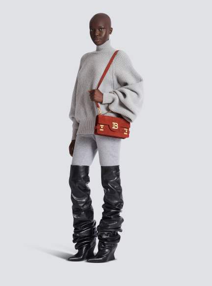 B-Buzz Shoulder 24 bag in suede