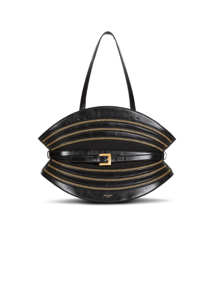 Medium Shuffle Zips bag in calfskin leather