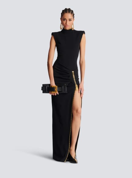 Anthem calfskin leather clutch