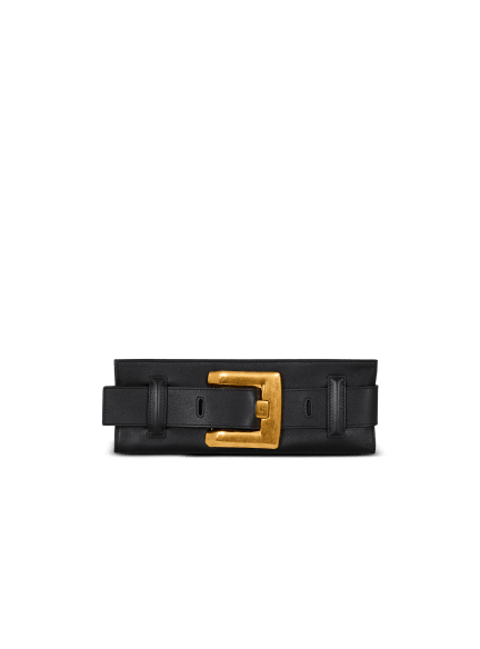 Anthem calfskin leather clutch