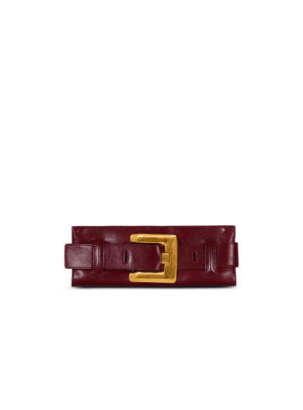 Anthem calfskin leather clutch