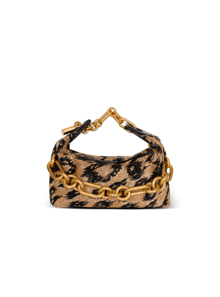 Sync Mini leopard pattern embroidered bag