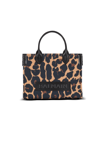 B-Army Small leopard print canvas tote bag