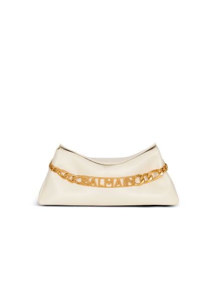 1945 Soft crinkled leather clutch 