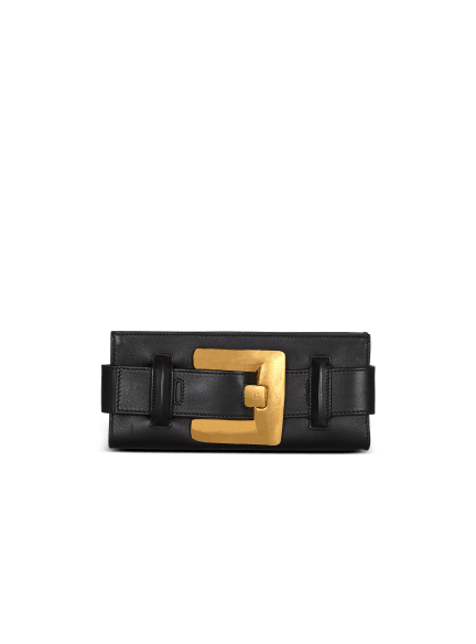 Anthem calfskin leather clutch